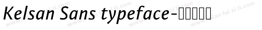 Kelsan Sans typeface字体转换